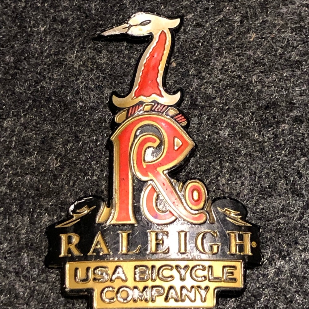 USA Bicycle Company Emblem - Black and Red